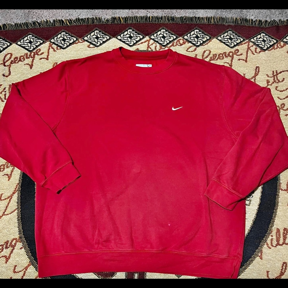 Red Nike crewneck